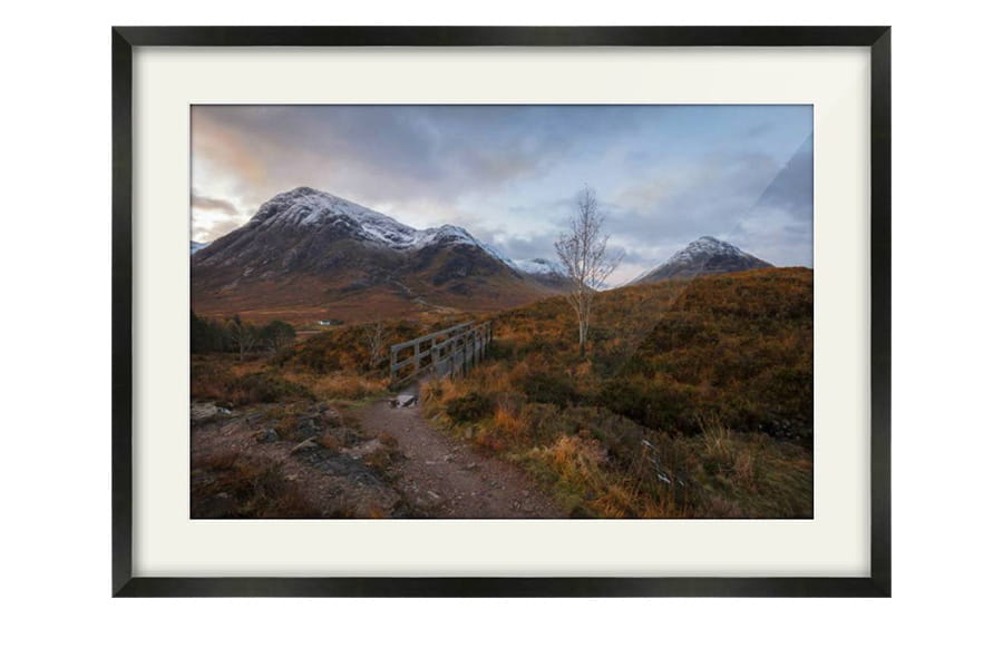 Buachaillie Etive Mor View Black Framed Print
