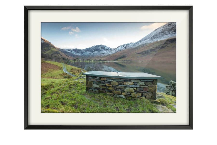 Buttermere Seat Lake District Photography Print for sale in a Black Frame