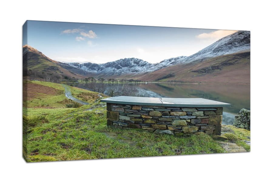 Lake District Canvas Print of Buttermere Memorial