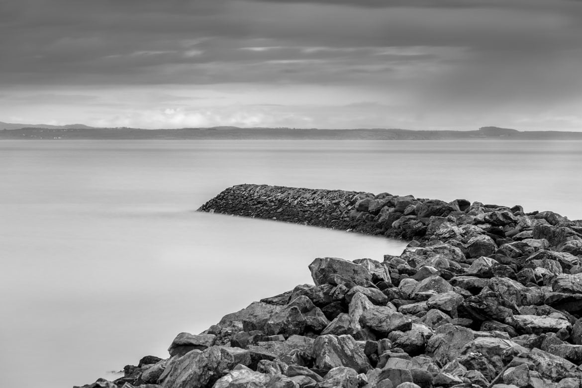 Garlieston Defences Black and White Portfolio Image