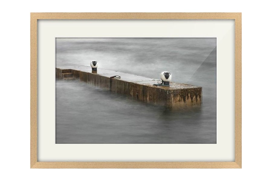 Corrie Sheep Long Exposure Arran Oak framed Print