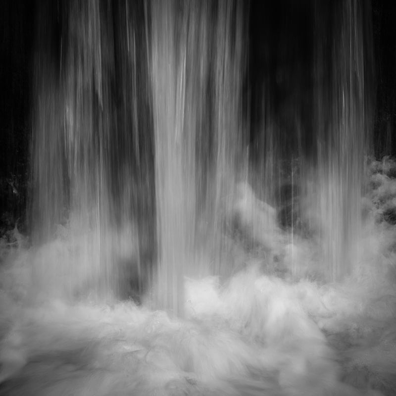 Wood of Cree Waterfall Crashing Print Only Square Crop