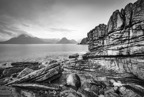 Elgol Rocks Black and White Featured Image