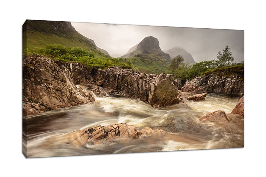 Glen Coe River Canvas Print
