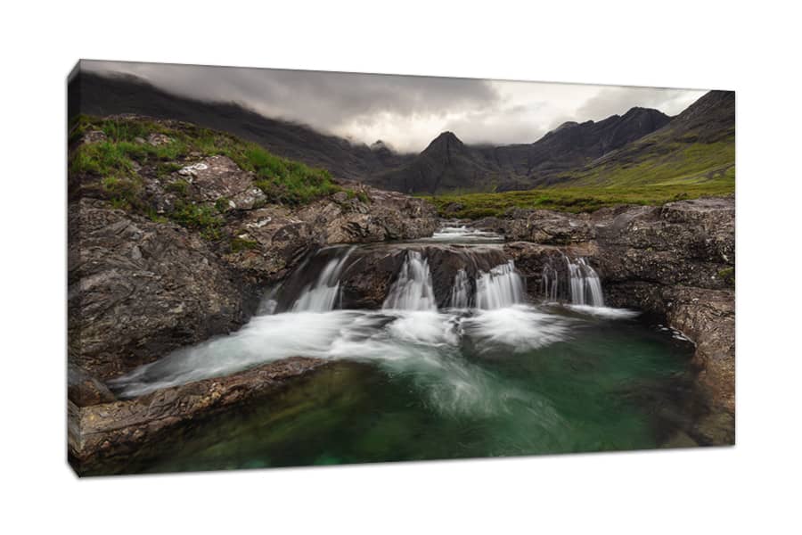 Canvas Print of the Fairy Pools on the Isle of Skye